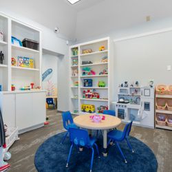 Our dramatic play room builds communication, social skills, and imagination through in-center ABA therapy.