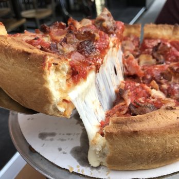 Giordano's - This is what cheese on your pizza is suppose to do!!!! - Pizza Near Me - Denver, Colorado