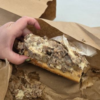 Ruby’s Cheesesteaks & Fries - half cheesesteak with onions - Cheesesteaks Near Me - Syracuse, New York Ruby’s Cheesesteaks & Fries - half cheesesteak with onions - Cheesesteaks Near Me - Syracuse, New York