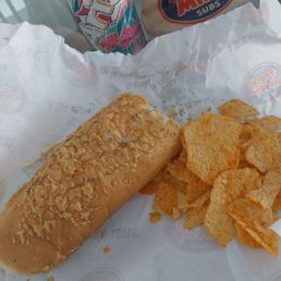 Jersey Mike's famous philly cheese "4getaboutit!" Jersey Mike's famous philly cheese "4getaboutit!"
