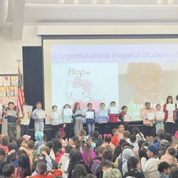 Napa Junction Elementary School - One of the awards ceremonies that awards character.