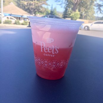 Peet's Coffee - iced hibiscus tea latte - Coffee & Tea Near Me - Aptos, California