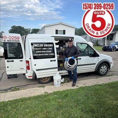 Slide of 5 Guys Drain & Sewer