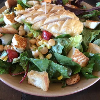 Nando's Peri-Peri - Country salad with chicken and halloumi cheese - South African Near Me - Baltimore, Maryland Nando's Peri-Peri - Country salad with chicken and halloumi cheese - South African Near Me - Baltimore, Maryland