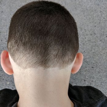 Snipz - Example of the bad blending on the side, and the uneven line on  his neck. - Hair Salons Near Me - Novato, California