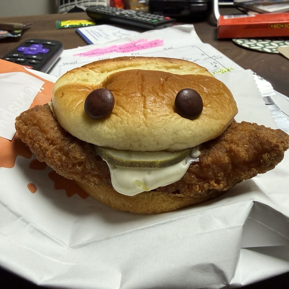 Their burrito price made this KFC chicken sandwich for $4 a better deal. Their burrito price made this KFC chicken sandwich for $4 a better deal.