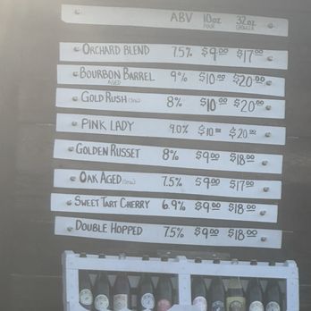 Doc Waters Cidery - What was on tap that day. - Cideries Near Me - Germantown, Maryland Doc Waters Cidery - What was on tap that day. - Cideries Near Me - Germantown, Maryland