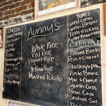Aunny's - Menu F Chop = fried pork chop Am Chop = smothered pork chop - Southern Near Me - Georgetown, South Carolina Aunny's - Menu F Chop = fried pork chop Am Chop = smothered pork chop - Southern Near Me - Georgetown, South Carolina