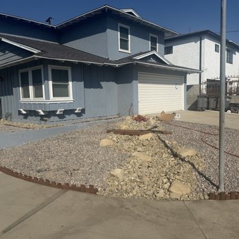 Pristine Gardenscape - Front yard rock garden with dry riverbed. - Landscaping Near Me - Calabasas, California