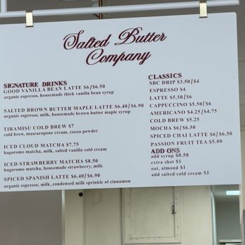 Salted Butter - Menu - Desserts Near Me - Pasadena, California Salted Butter - Menu - Desserts Near Me - Pasadena, California