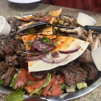 Kabab Grill - Large Mix Kabab Grill Plate - Lebanese Near Me - Indianapolis, Indiana
