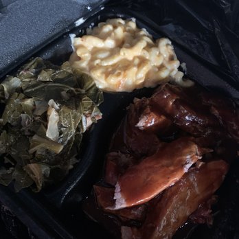 Pikes Pipes - Full order of country style ribs with bbq sauce, greens and Mac n cheese - Tobacco Shops Near Me - Indianapolis, Indiana