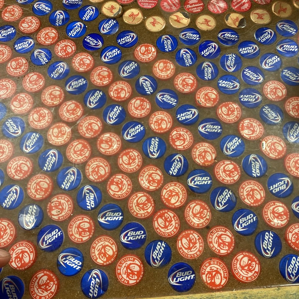 Bottle caps Table top Bottle caps Table top