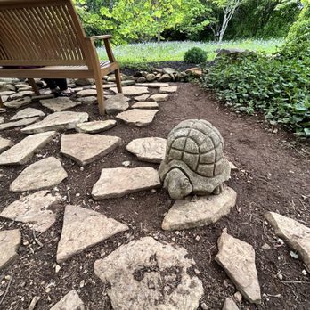 Baxter Gardens - Cutest turtle rock - Botanical Gardens Near Me - Knoxville, Tennessee