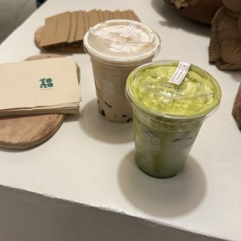 Torotea - Popcorn Milk Tea w/ Brown Sugar Tapioca Mochi & Matcha Einspanner - Coffee & Tea Near Me - Diamond Bar, California Torotea - Popcorn Milk Tea w/ Brown Sugar Tapioca Mochi & Matcha Einspanner - Coffee & Tea Near Me - Diamond Bar, California