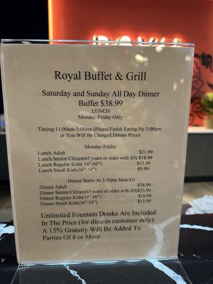 Menu photo 8 Royal Buffet and Grill Philadelphia, PA