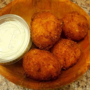 Shell's post - a plate of fried tater tots and a bowl of dip - Pizza Near Me - Stafford, New York Shell's post - a plate of fried tater tots and a bowl of dip - Pizza Near Me - Stafford, New York