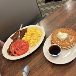 Blueberry's Cafe - Corn, beef, hash, and eggs meal