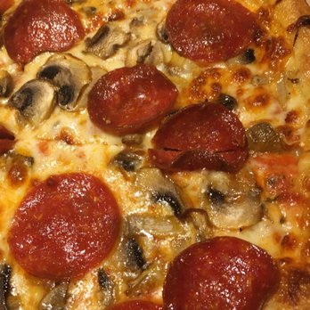 Space City Pizza - Pepperoni and mushrooms large $8 - Pizza Near Me - Webster, Texas