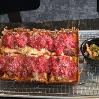 Bad Moravian - Apocolyosewow with giardiniera on the side. - Pizza Near Me - Ephraim, Wisconsin