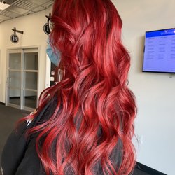 Hair by Christine Lee - Red balayage