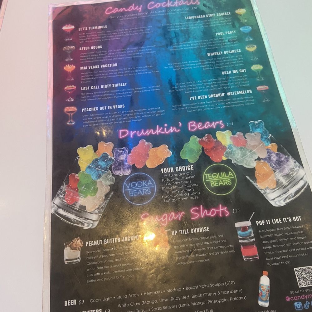 Candy Martini Bar - Menu - Candy Stores Near Me - Las Vegas, Nevada Candy Martini Bar - Menu - Candy Stores Near Me - Las Vegas, Nevada