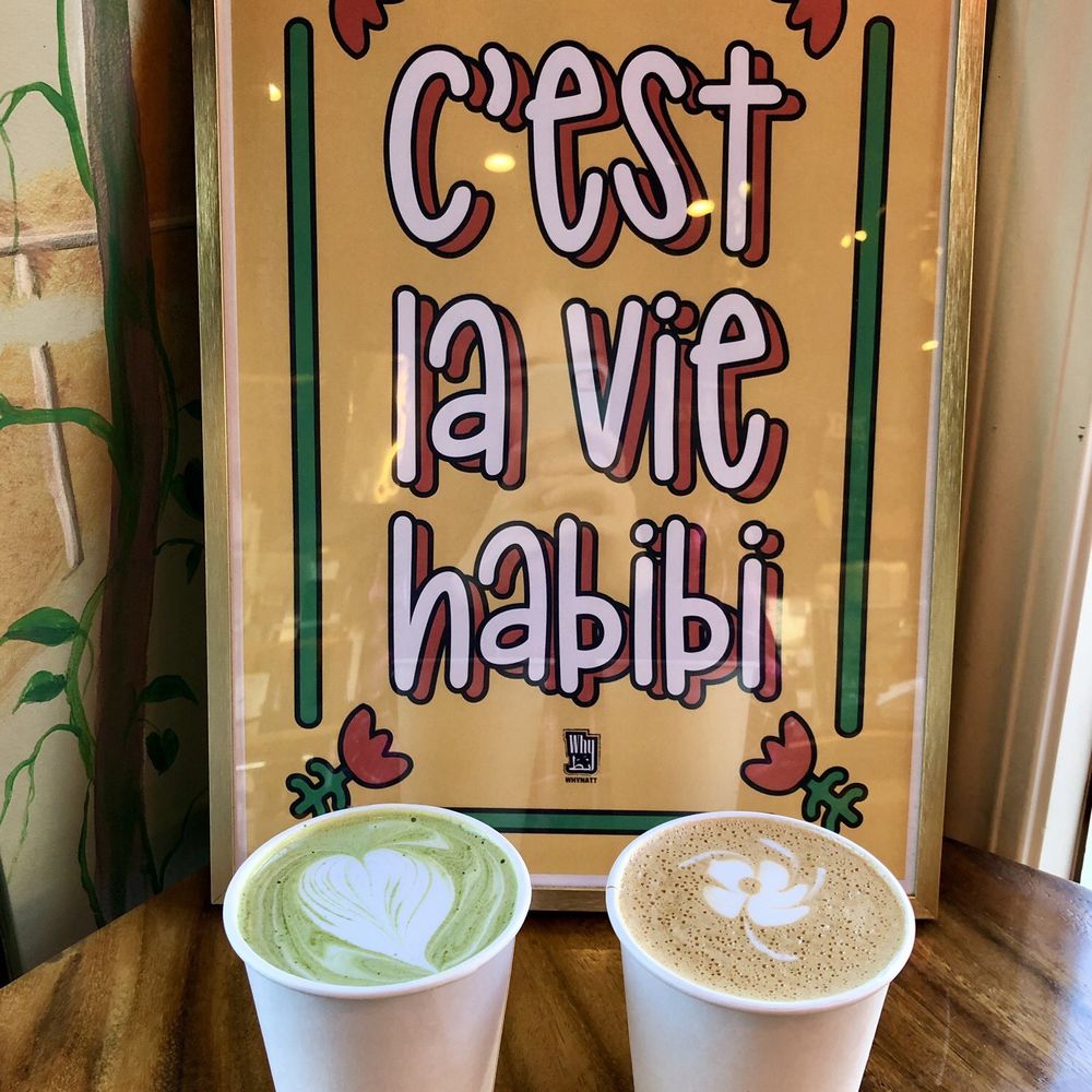 Zorek - Cardamom Spice Matcha (left) and Latte (right) - Cafes Near Me - San Bruno, California Zorek - Cardamom Spice Matcha (left) and Latte (right) - Cafes Near Me - San Bruno, California