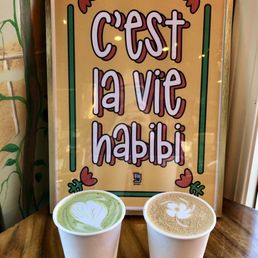 Cardamom Spice Matcha (left) and Latte (right) Cardamom Spice Matcha (left) and Latte (right)