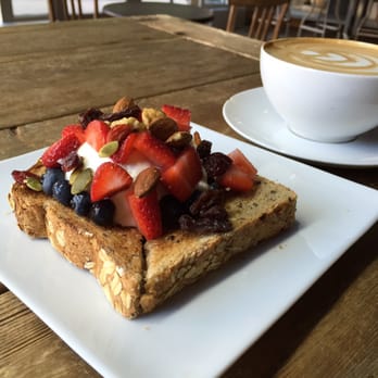 Bean & Bean - Greek yogurt toast and latte - Coffee & Tea Near Me - New York, New York