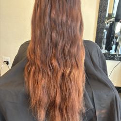 LuLu Salon & Day Spa - My hair was dead before and it needed a trim, and the color was fading . i was worried the red wouldnt leave my hair.