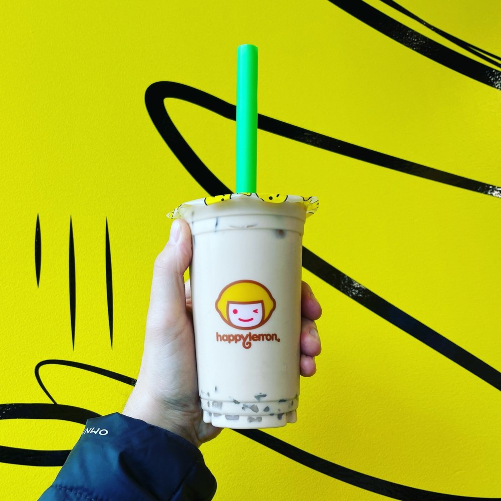 Happy Lemon - Milk tea with taro bubble - Bubble Tea Near Me - Beaverton, Oregon Happy Lemon - Milk tea with taro bubble - Bubble Tea Near Me - Beaverton, Oregon