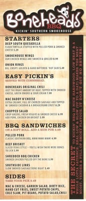 Menu photo 4 Boneheads BBQ Halifax, NS