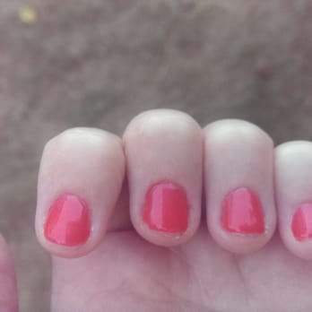 Zuri Nails & Spa - How good is that? The picture was taken just two hours after the manicure. Look at the skin around nails. Aggrr. - Nail Salons Near Me - Annapolis, Maryland