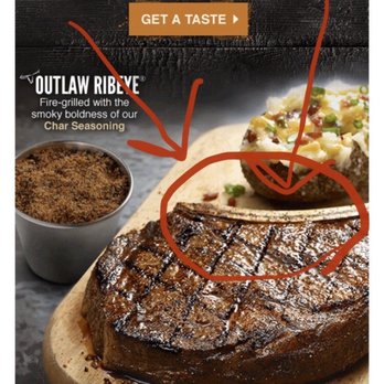 LongHorn Steakhouse - This is the advertisement I see everywhere. The Outlaw has a Bone and is of a large size. - Steakhouses Near Me - Whitehall, Pennsylvania