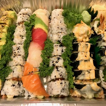 Umiya Leander - Takeout order: Caterpillar, Philadelphia, Rainbow, Spicy Tuna, and Shrimp Tempura Rolls. Yum! - Sushi Bars Near Me - Leander, Texas Umiya Leander - Takeout order: Caterpillar, Philadelphia, Rainbow, Spicy Tuna, and Shrimp Tempura Rolls. Yum! - Sushi Bars Near Me - Leander, Texas