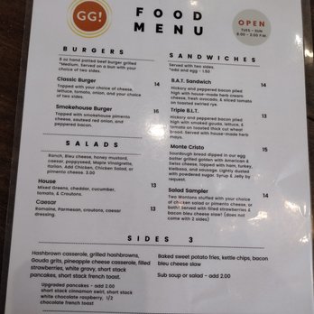 Goodness Gracious Restaurant & Catering - Menu (back) - Breakfast & Brunch Near Me - Murfreesboro, Tennessee Goodness Gracious Restaurant & Catering - Menu (back) - Breakfast & Brunch Near Me - Murfreesboro, Tennessee