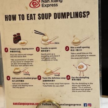 Nan Xiang Express  - table decor / instructions - Shanghainese Near Me - Boston, Massachusetts