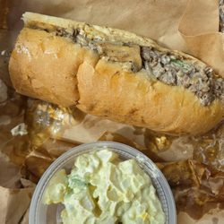 Tommy's Subs - Super Philly Cheesesteak & Potato Salad