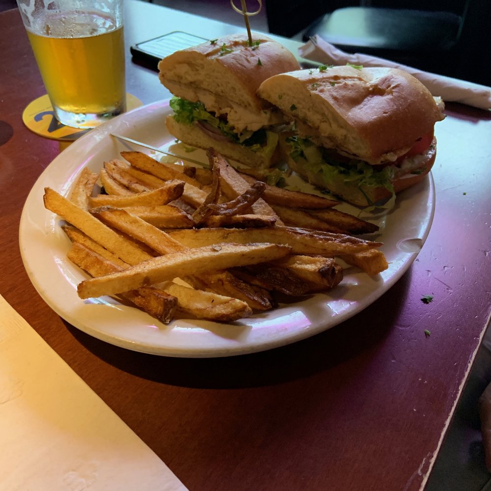 Bad Albert's Tap & Grill - Chicken Gorgonzola Sandwich and Home Made Fries - Pubs Near Me - Seattle, Washington