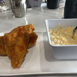 Catfish and cheesy grits Catfish and cheesy grits
