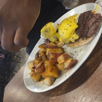 Ramparts - Brisket Benedict - American Near Me - Alexandria, Virginia Ramparts - Brisket Benedict - American Near Me - Alexandria, Virginia