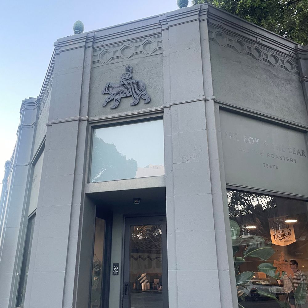 The Boy & The Bear - Logo above entrance. - Coffee & Tea Near Me - Pasadena, California The Boy & The Bear - Logo above entrance. - Coffee & Tea Near Me - Pasadena, California