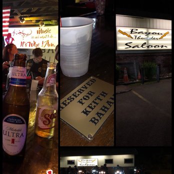 Bayou Thunder Saloon - beer bottles and signs - Dive Bars Near Me - Shreveport, Louisiana