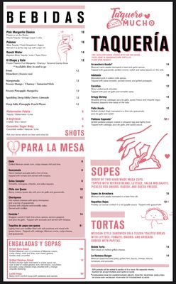 Menu photo 6 Taquero Mucho Austin, TX