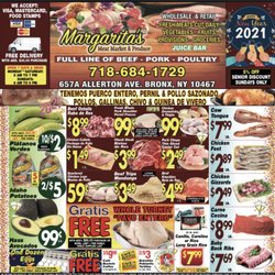 Margarita  Meat Market and Produce - This months sales