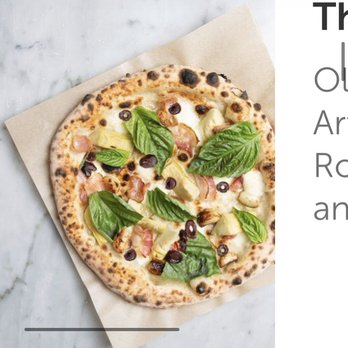 Pi Co - a pizza with olives, artichokes, and spinach - Pizza Near Me - Toronto, Ontario Pi Co - a pizza with olives, artichokes, and spinach - Pizza Near Me - Toronto, Ontario