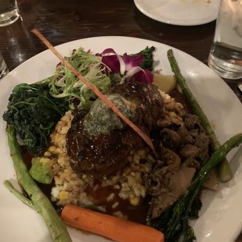 Wild Garlic Grill - Prime Rib with mushrooms and Risotto. - French Near Me - Tucson, Arizona Wild Garlic Grill - Prime Rib with mushrooms and Risotto. - French Near Me - Tucson, Arizona
