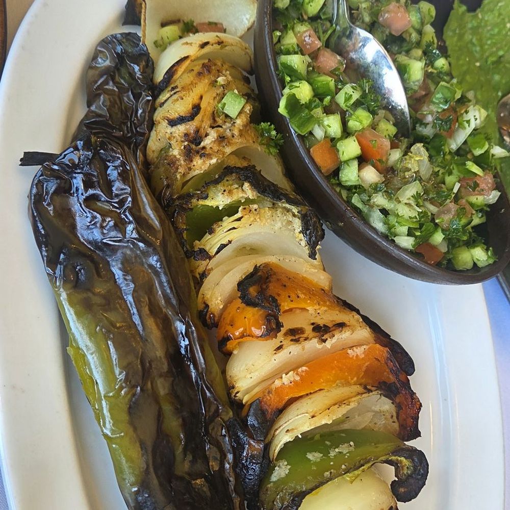 Shamshiri Grill - Side of grilled vegetable kabob - Middle Eastern Near Me - Los Angeles, California Shamshiri Grill - Side of grilled vegetable kabob - Middle Eastern Near Me - Los Angeles, California