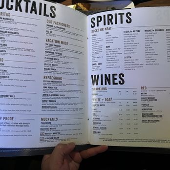Yard House - Cocktails, Spirits and Wines - New American Near Me - Chula Vista, California