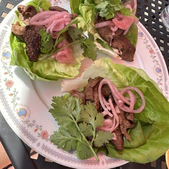 Local Feed - Steak lettuce wraps with pickled onions. - Southern Near Me - Georgetown, Kentucky